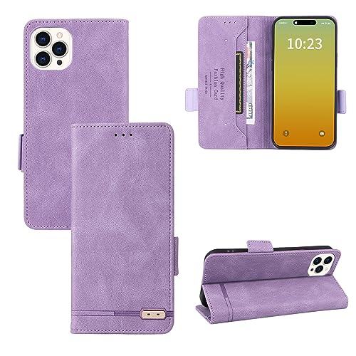 Étui portefeuille iPhone 15 Plus antichoc TPU protection intégrale à rabat magnétique