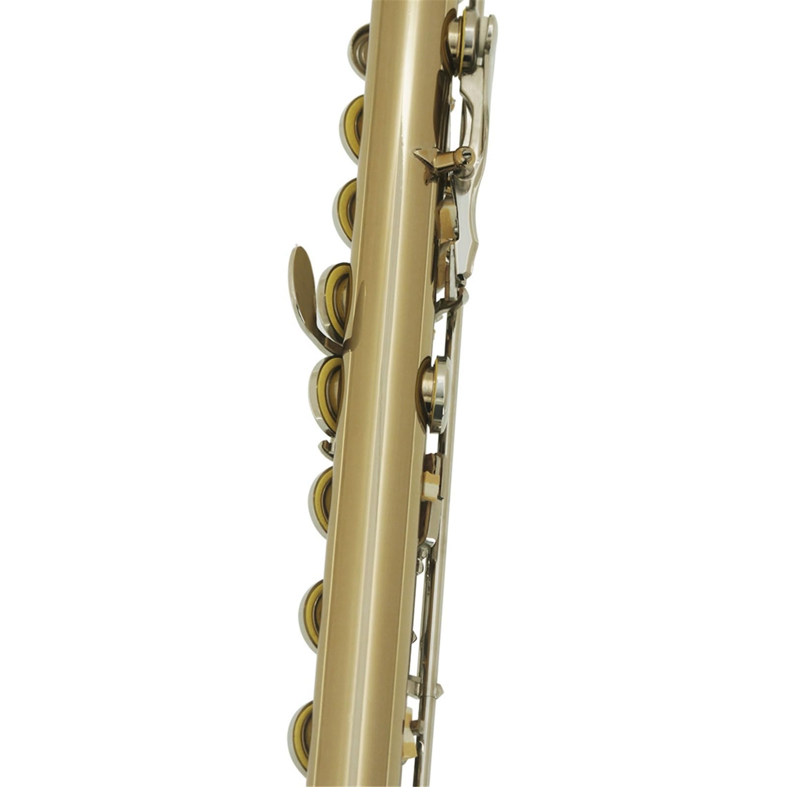 flet poprzeczny Klucz C, Złoty I Srebrny Flet Materiał Mosiężny Skórzane Pudełko Opakowanie Do Gry Na Flecie
