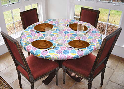 image for Covers For The Home Deluxe Elastic Edged Flannel Backed Vinyl Fitted T