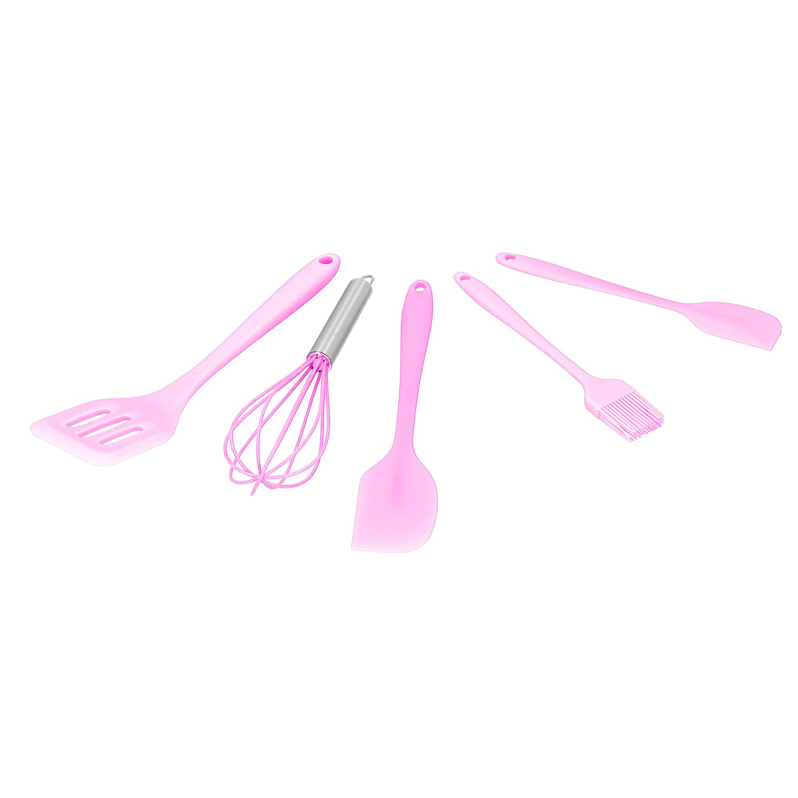 Juego de espátulas de silicona para hornear y cocinar, juego de utensilios de cocina de 5 piezas para decoración de pasteles y panadería en casa