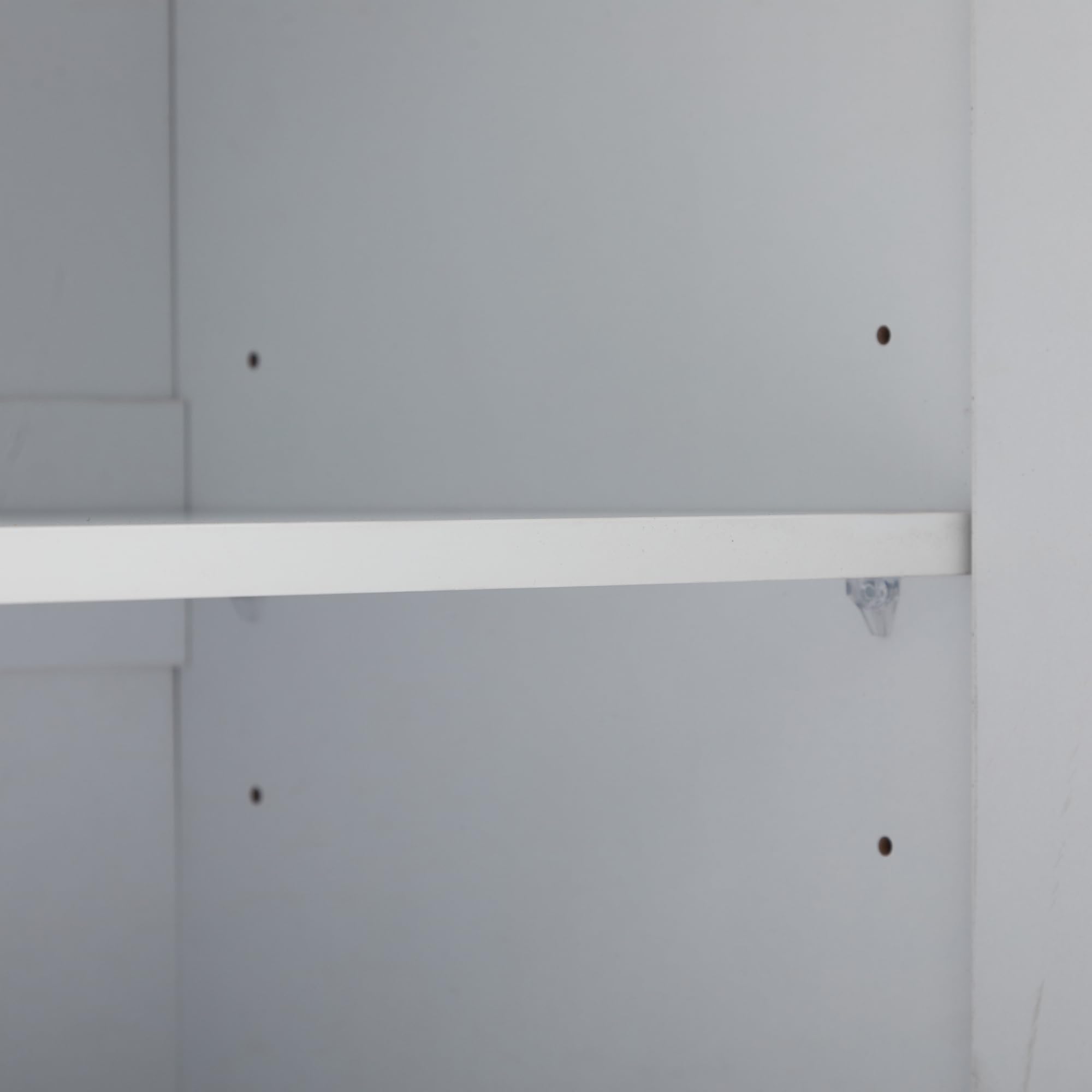 Credenza lucida, moderna credenza con 4 scomparti, larghezza 130 cm