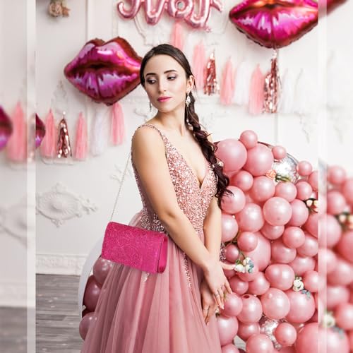 Image of UBORSE Lace Clutch Purses for Women Evening Bag Elegant Envelope Formal Crossbody Shoulder Bag
