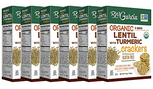 RW Garcia Organic Lentil & Turmeric Crackers, Gluten Free, 5.5oz Boxes, 6 Pack - image 2