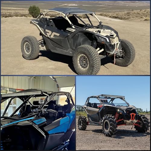Image of Nilight Light Bar Mounting Brackets for 42 Inch LED Straight Curved Lights UTV Roof Upper Windshield Compatible with Can-am Maverick X3 MAX DS RS MR Turbo R 2017 2018 2019 2020 2021 2022 2023 2024