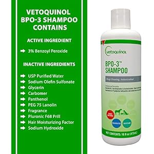Vetoquinol Bpo3 Shampoo for Dogs Cats  Horses 3 Benzoyl Peroxide  16oz  Deep Cleaning Medicated Shampoo Opens  Flushes Hair Follicles  Degreases Oily Coats  Soothes Red Flaky Itchy Skin  Cucciolini Doodles Vetoquinol bpo 3 shampoo for dogs cats  horses 3 benzoyl peroxide  16oz  deep cleaning medicated shampoo opens  flushes hair follicles  degreases oily coats  soothes red flaky itchy skin   cucciolini doodles