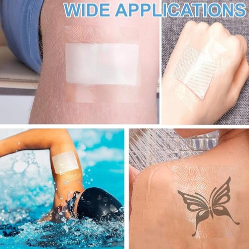Image of ARTIBETTER Transparent Stretch Adhesive Bandage | Waterproof Clear Film Dressing Tape | Flexible Second-Skin Protective Wrap for Daily Use | Cut-to-Size Adhesive Tape Roll (1 Pc) (5cmx5m)
