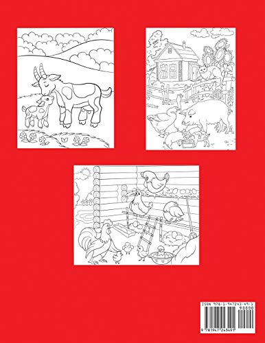 Farm Animals Coloring Book (Animal Coloring Books for Kids) - Image 2