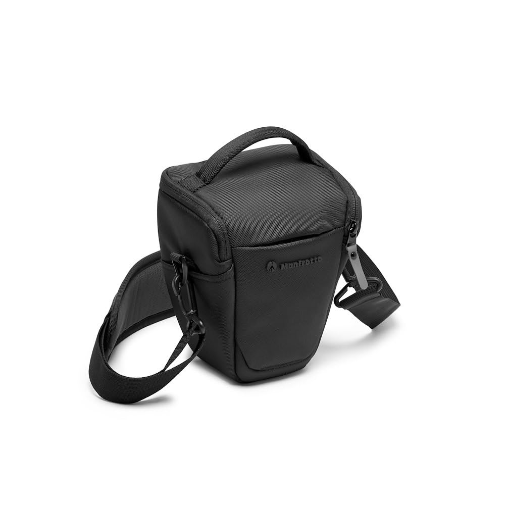 Manfrotto Advanced Fondina S III, Custodia Macchina Fotografica per Mirrorless con Obiettivo, Borsa Fotografica con Attacco per Treppiede e Copertura Antipioggia, Accessori Fotografia