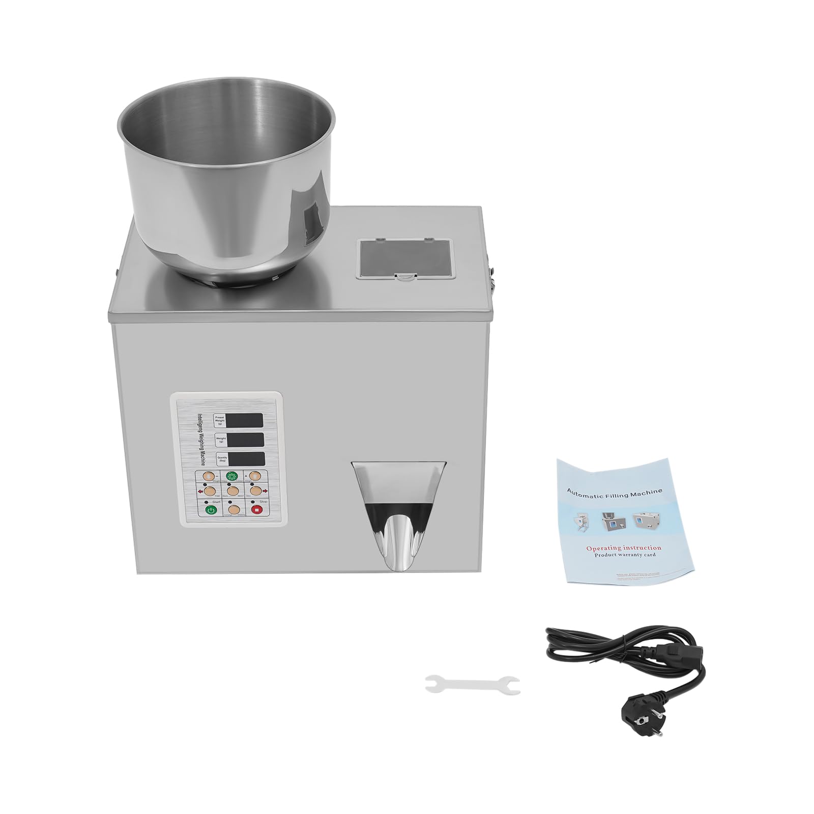 Llenado automático y máquina de embalaje de acero inoxidable 180W | Equipado Con Sensores Infrarrojos Peso De Embalaje Y Velocidad Ajustable Para Relleno De Semillas De Té Grano Relleno