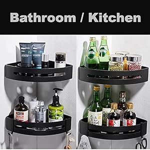 Fulminare Self-Adhesive Aluminium Bathroom Corner Shelf Rack Bathroom Corner Organizer Stand Bathroom Organisers Storage Racks Bathroom Shelf/Shelves Corner - Polished Round Corner (Pack 2) Fulminare Self-Adhesive Aluminium Bathroom Corner Shelf Rack Bathroom Corner Organizer Stand Bathroom Organisers Storage Racks Bathroom Shelf/Shelves Corner - Polished Round Corner (Pack 2)