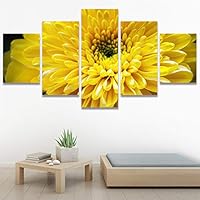 SIGNWIN 5 Panel Canvas Wall Art Modern Art Decorative Elements Dramatic Floral Multicolor Photography Single for Home Decorations Ready to Hang - 12
