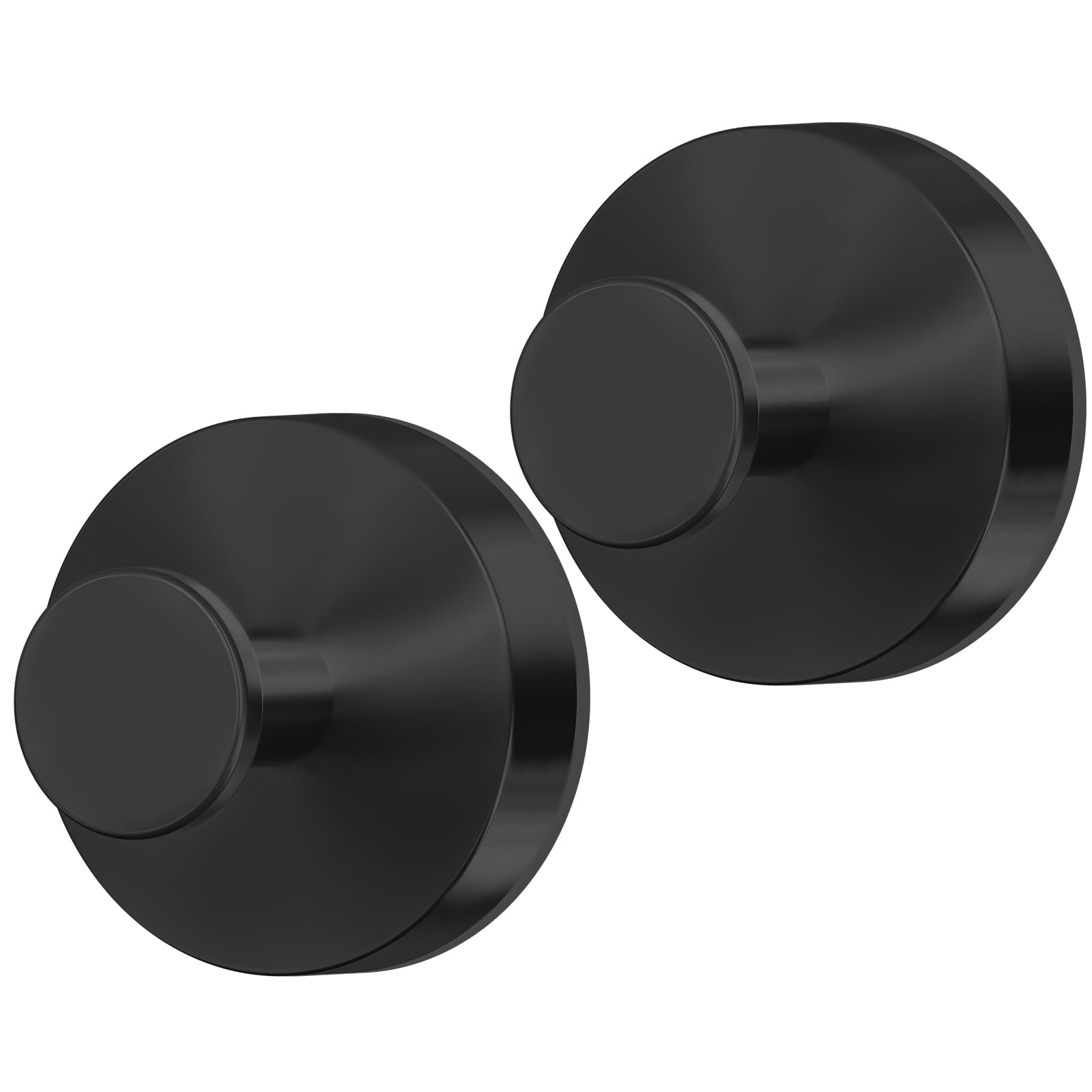 MOTAIPEAK Suction Cup Hooks for Shower,2Pcs Shower Hooks for Inside Shower,No Drill Towel Hooks for Bathroom Wall,Kitchen,Glass,Mirror,Tile to Hang Towels,Robes,Loofah-Black