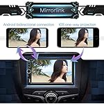 Leadfan 7inch Car Stereo Double Din Radio Touchscreen with Backup Camera Multimedia Car Audio Support Mirror Link,Bluetooth Caller ID,FM/MP3/MP4/USB/Subwoofer,Aux Input Car Audio Receivers