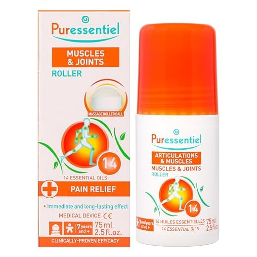 Puressentiel - Articulaciones y Músculos - Roller con 14 Aceites Esenciales - 99,9% de origen natural - Ideal para aliviar los dolores crónicos - Rodillas, espalda y piernas del deportista - 75 ml