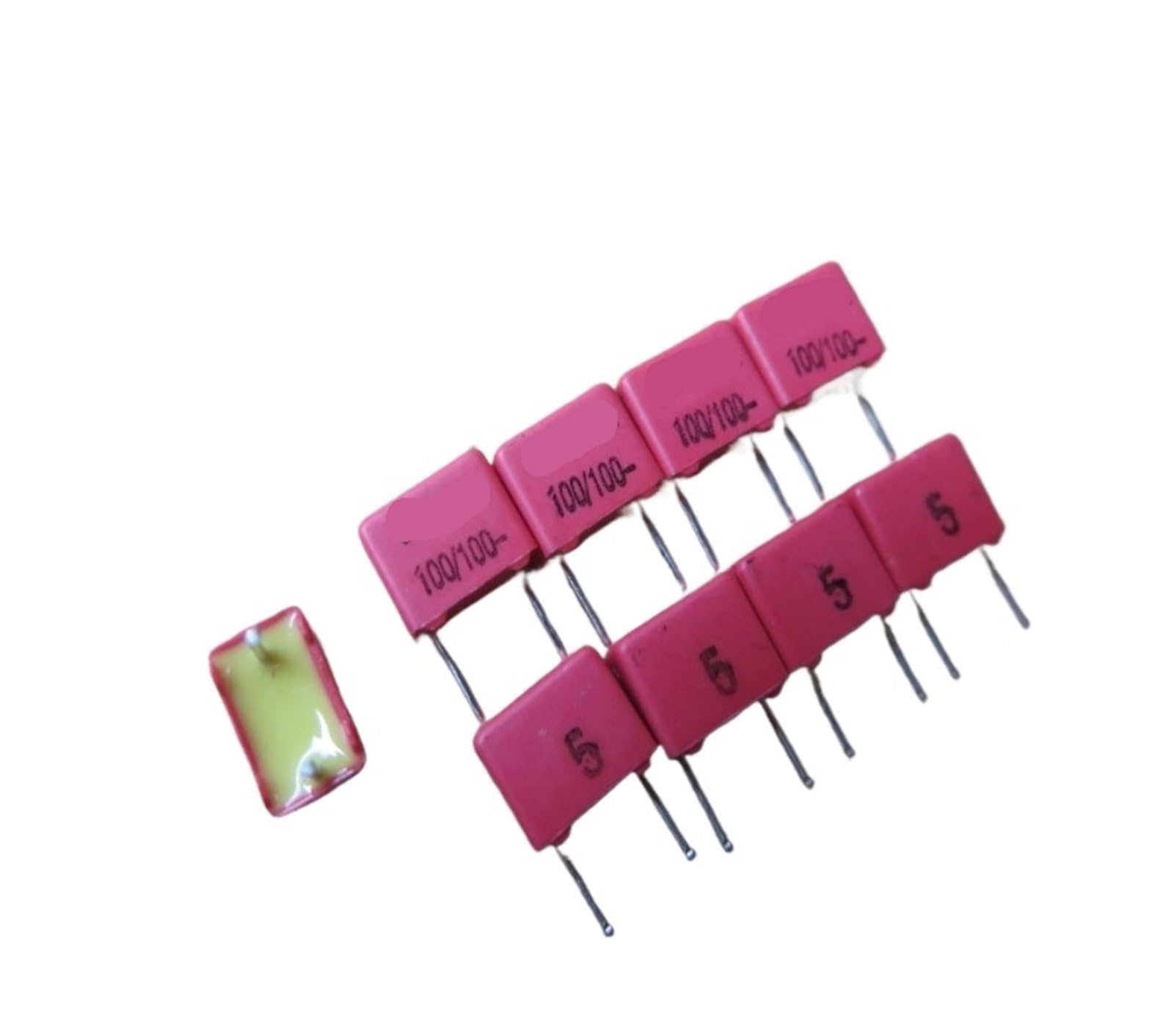 LEOTNNDQ 1PCS FKP2 Series 100P 100pF/100V0.1nF 101 Copper Foot Audio Film Capacitors