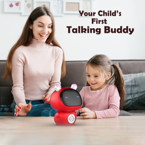 Image of Storybot | Robot Toy for Babies, Toddlers & Kids | USB Rechargeable Type-C & In-built Music | Popular Bedtime Stories, Rhymes & Songs | Best Gift for Boys & Girls 6+ Months (Red)