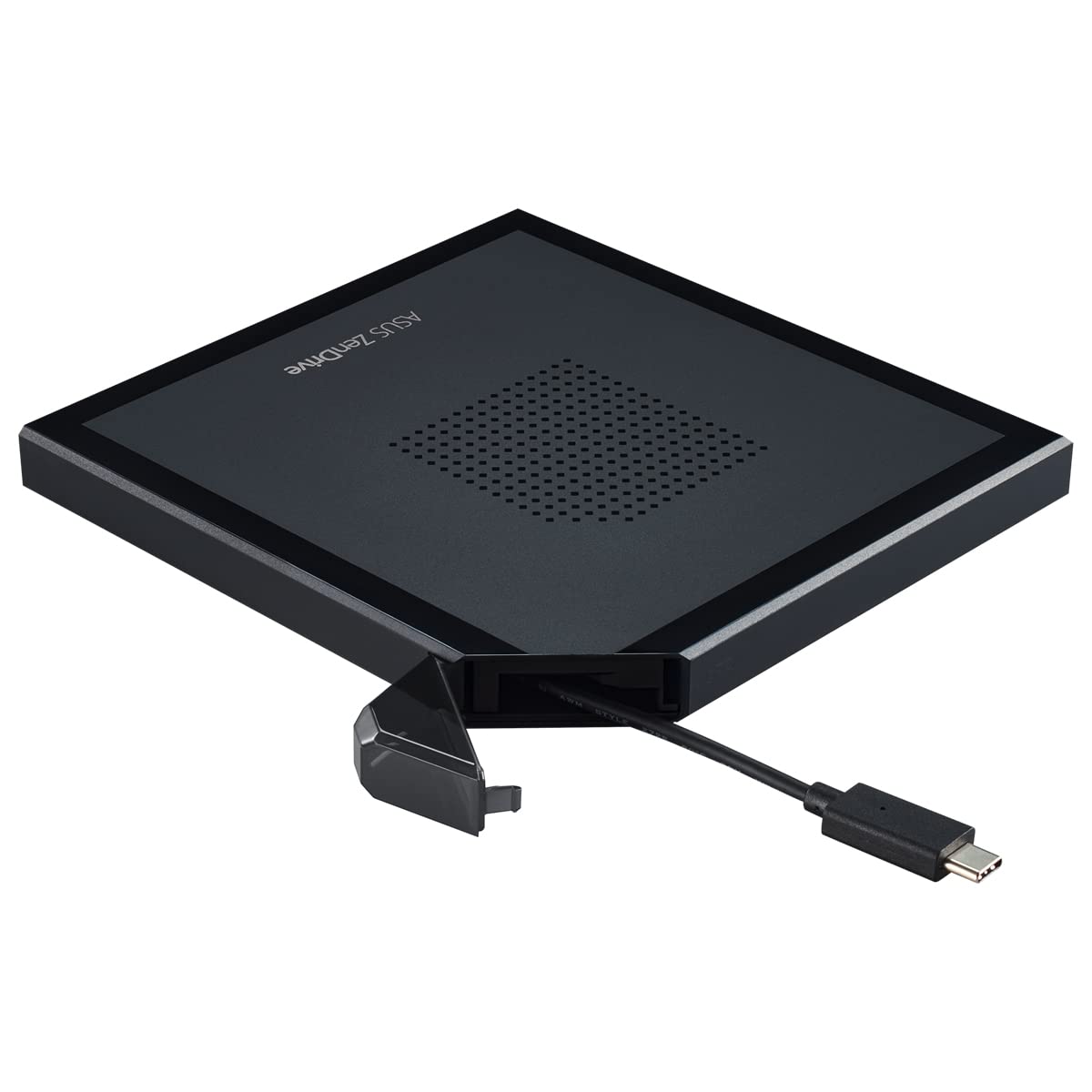 ASUS ZenDrive V1M - Grabadora de DVD Externa ZenDrive V1M con Cable Integrado, Interfaz USB-C, Compatible con Windows 11 y macOS, Soporte M-Disc y soluciones para Hacer copias de Seguridad