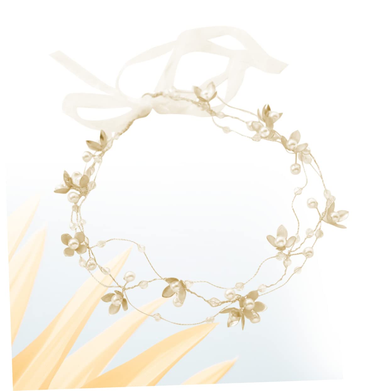 FRCOLOR 3 Stück Blumen-haarbänder Für Frauen Braut-kopfschmuck Brautschmuck Hochzeits-stirnbänder Braut-haarteile Haarband Mit Kristallperlen
