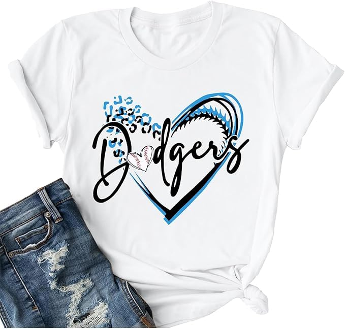 Baseball Shirt for Women Shirt Sleeve Top for Sports Casual Baseball Graphic Tee Game Day Gifts Funny Short Sleeve