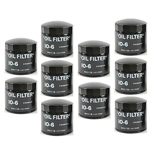 【10個セット】オイルフィルター IO-6 いすゞ 大型車 ISUZU バス フォワード 4HK1-T 8-98298404-0 純正交換