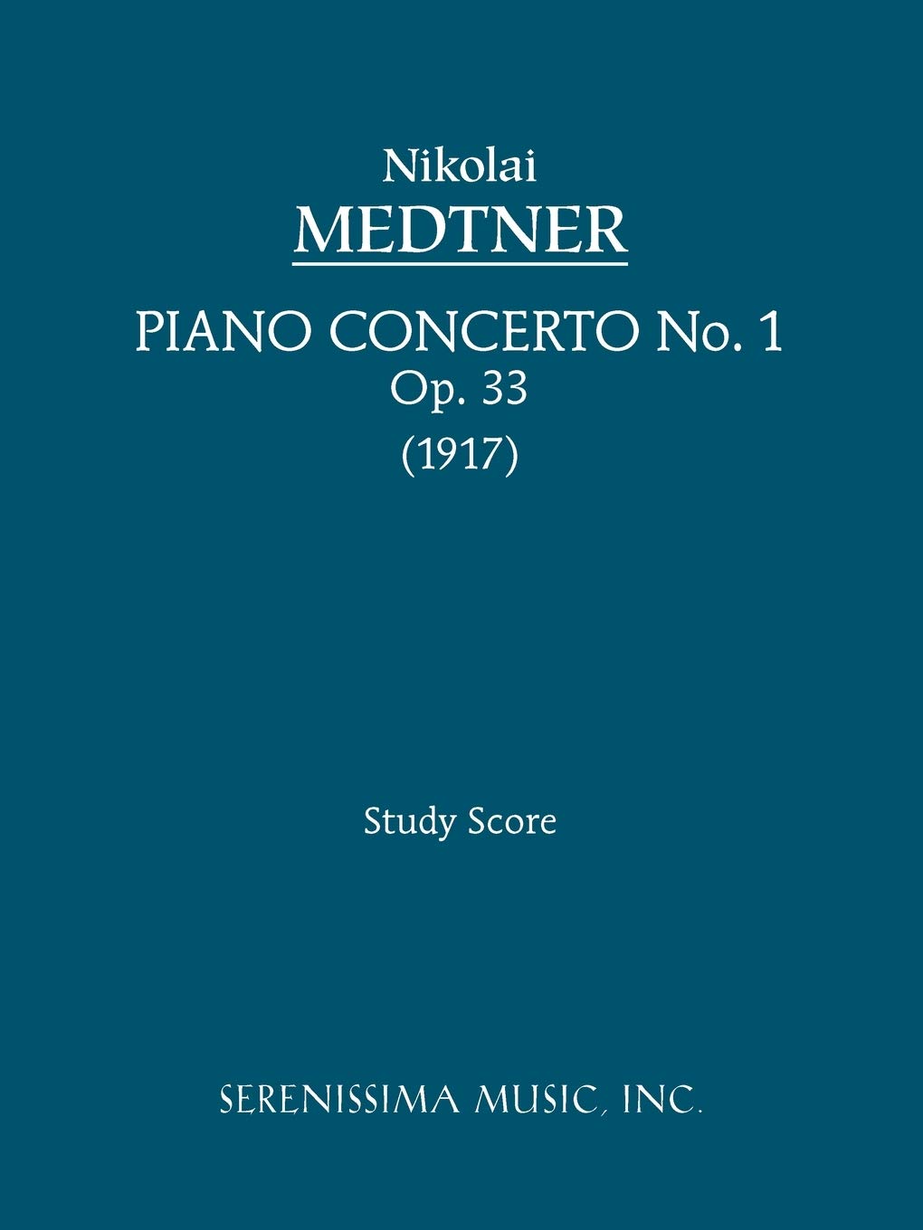 Piano Concerto No. 1, Op. 33 avec une partition d'étude compacte et lisible pour musiciens