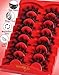 Strip Lashes That Look Like Lash Clusters 12-20mm 80D Volume False Eyelashes Wispy Soft Curly Eye Lashes 7 Pairs Waterproof Faux Mink Lashes Big Personality Red Box Lashes, by Allureza