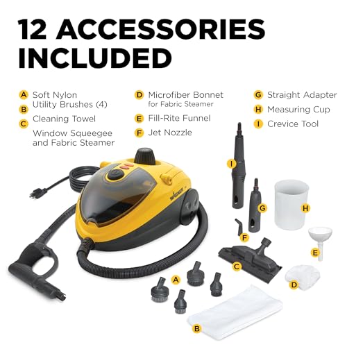 Image of Wagner Spraytech 905e Auto Steam Cleaner, 12 Accessories for Cars