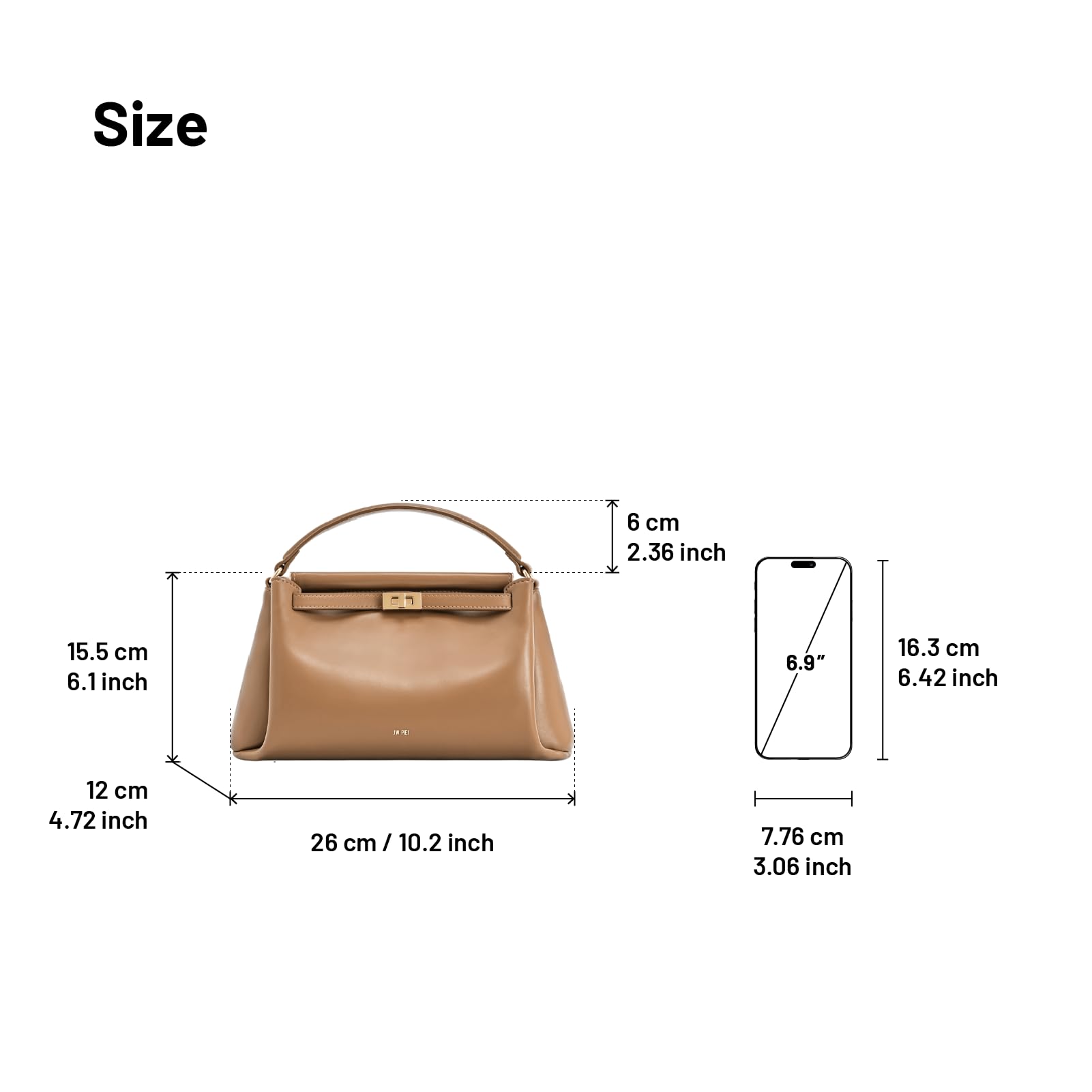 JW PEI Carmen Borsa a Mano da Donna