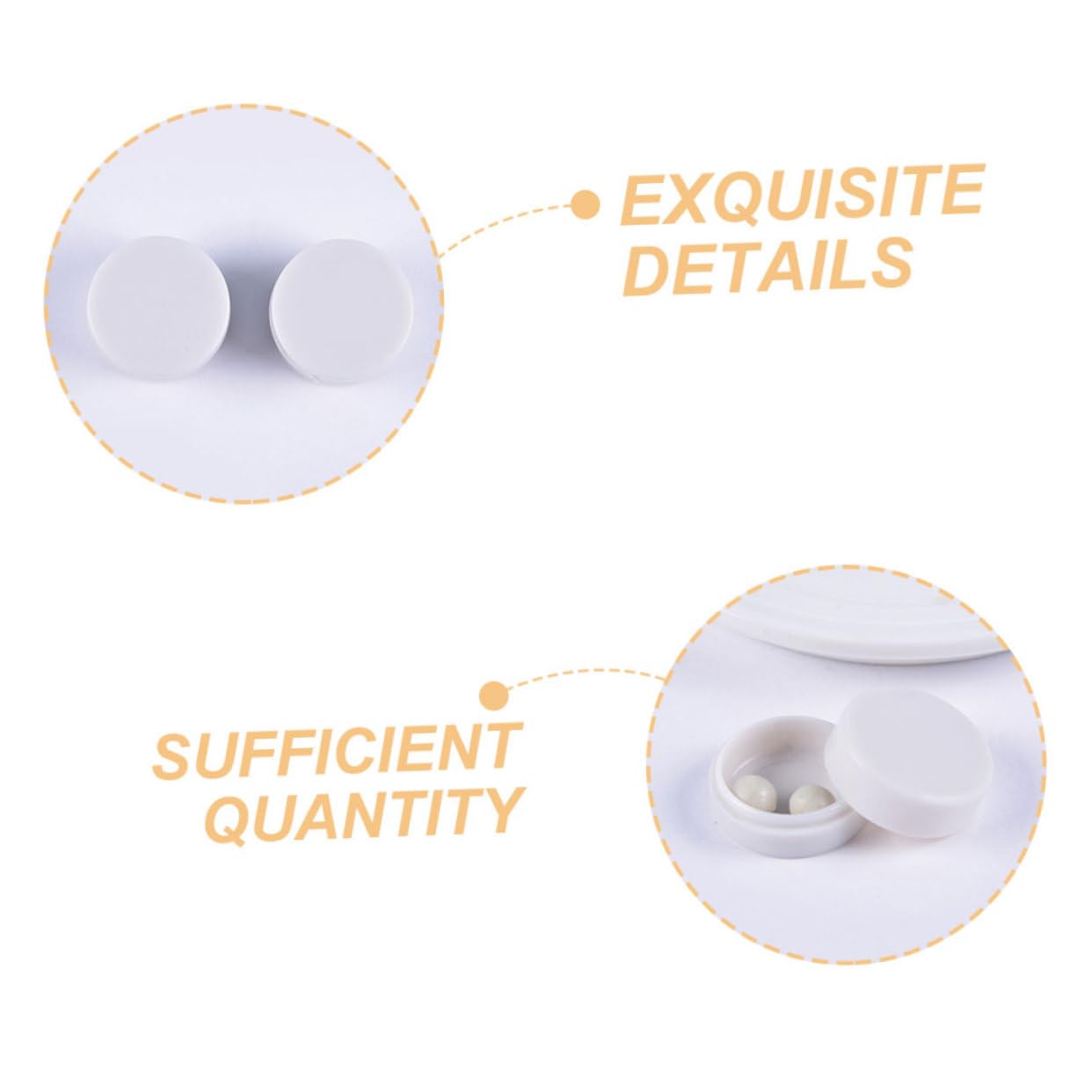 Angoily 50Pcs Rattle Insert Balls Safe Plastic for Crafts Easy to Hold Shapes Engaging Sound for Development for and Pet Play