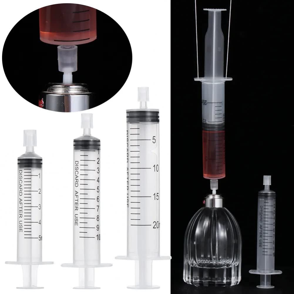 5 ml/10 ml/20 ml strzykawka plastikowy dozownik perfum narzędzia wkład kosmetyczny do wielokrotnego napełniania butelki ilościowe dozowanie