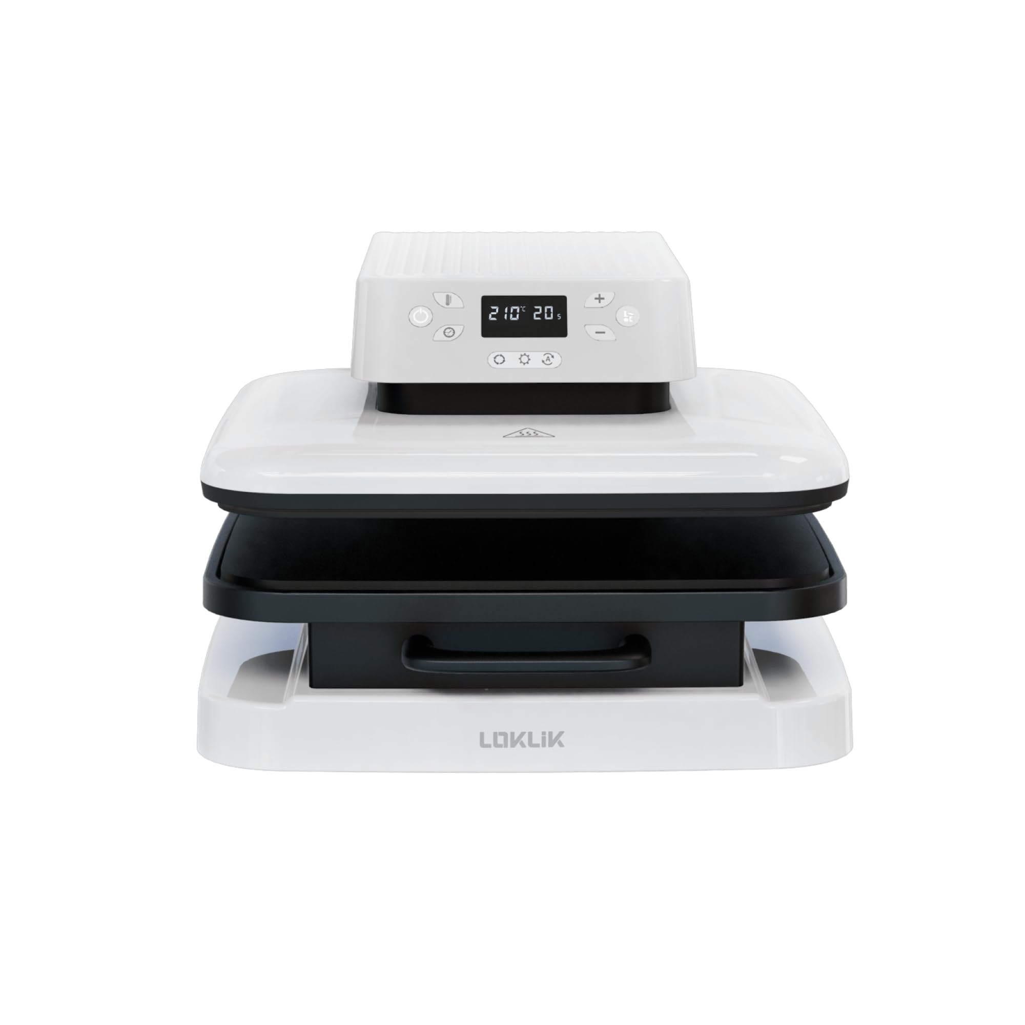 LOKLK Automatische Wärmepresse 38 x 38 cm – Weiß