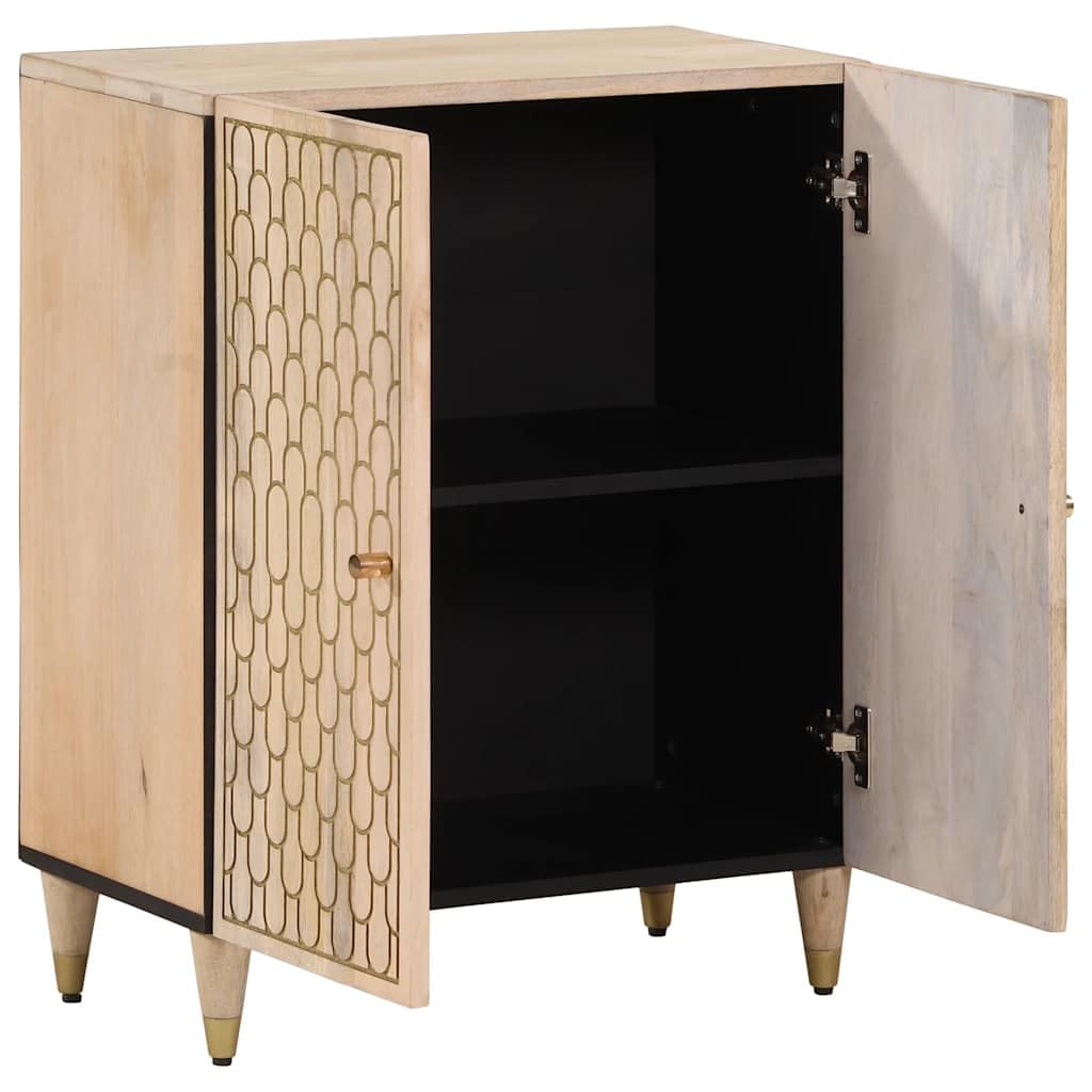 Mobiletto in legno massiccio di mango, 60 x 33 x 75 cm
