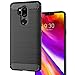 KEEPCA for LG G7 ThinQ Case,LG G7 Phone case,Slim Thin Soft Flexible TPU Rubber Gel Silicone Anti-Scratch Shockproof Carbon Fiber Protective Cases Cover for LG G7 ThinQ,Brushed Black