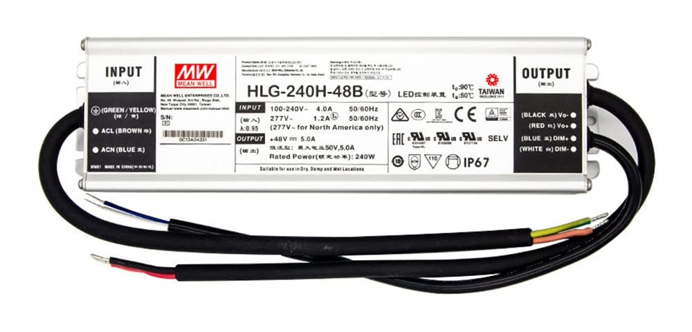 電源ユニット HLG-240H-48A HLG-240H-48A Mean Well 240W 48V 5A Switching Power Supply