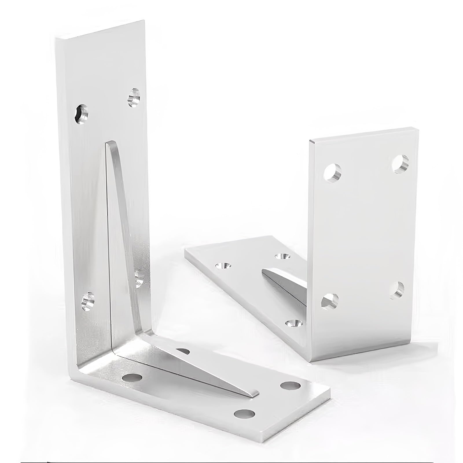 FMCAGNGAKP Max Load 400 Lb - Heavy Duty Shelving Brackets, Stainless Steel DIY Wall Mounted Shelf Bracket, Shelf Support Angle Brackets For Shelves, Pack Of 2(29.5cm/11.61in)