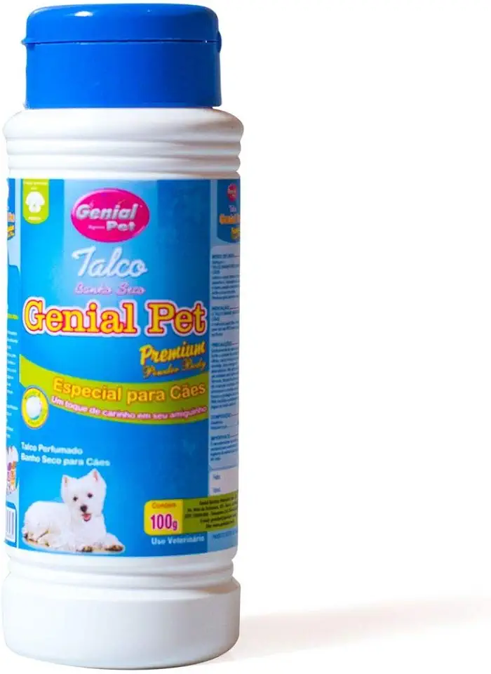 Genial Pet Talco Banho Seco Genial Cães 100G Para Cães