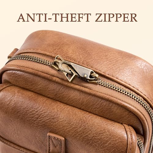 Image of Small Crossbody Bag for Women with Card Slots Vegan Leather Messenger Bag Men Wallet, Cross Body Anti-theft Shoulder Purse