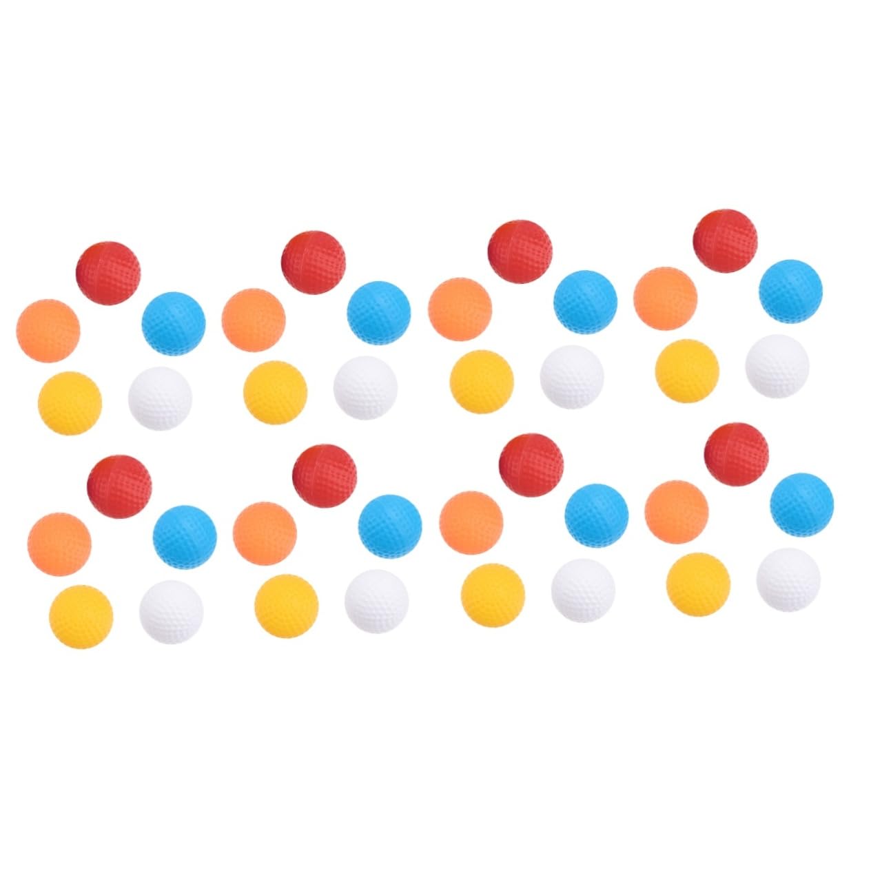 BESTonZON 2sets 20pcs Indoor Golf Training Balls Practice Balls for Home Use Lightweight and Durable Material for Swing Technique Improvement 20pcs*2