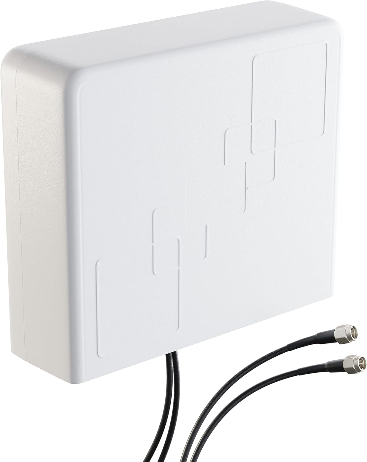 5G LTE Antenne Außenantenne Xoro 2348 Multiband Duo Antenne 5G / 4G / 3G MiMo 2X 9 dBi max. Verstärkung Wetterfest Outdoor für LTE Router mit SMA Anschluss für alle Netze 690-3800 MHz