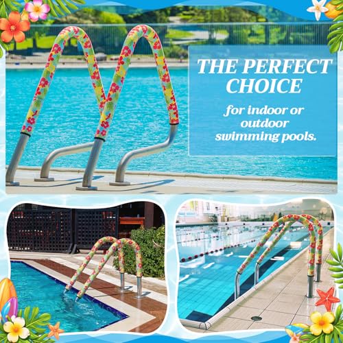 2 fundas tropicales para barandilla de piscina 4 pies miniatura 6