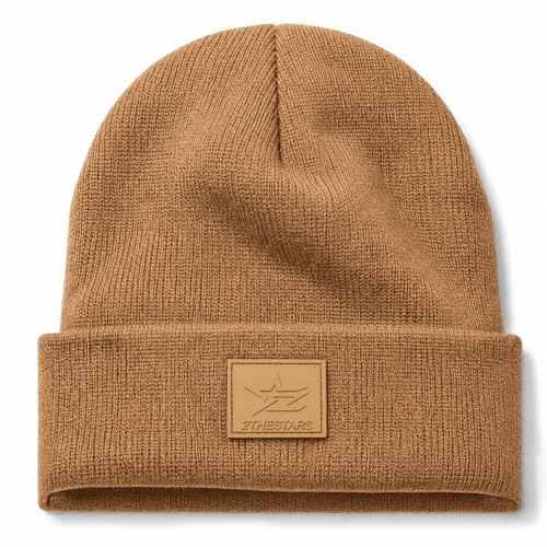 Image of Beanie for Men Women Warm Winter Hat Windproof Thick Knitted Cuffed Unisex Skull Cap