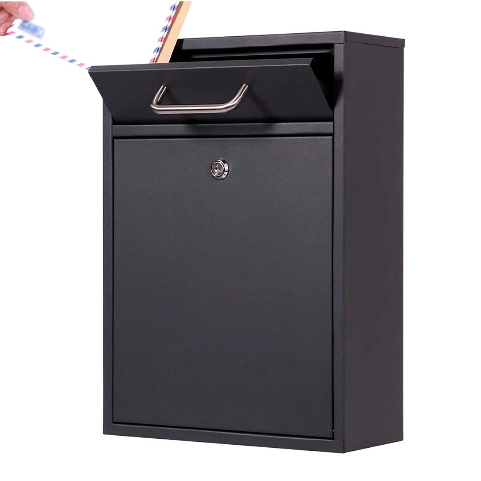 Email address, Vertical Mailboxes, Combination Lock Mailbox, High Security, with Stainless Steel Handle, for Porch Outdoor
