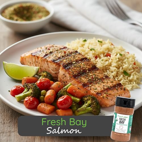 Image of Organic Seafood Seasoning, FreshJax Fresh Bay Savory Spice 5.3oz