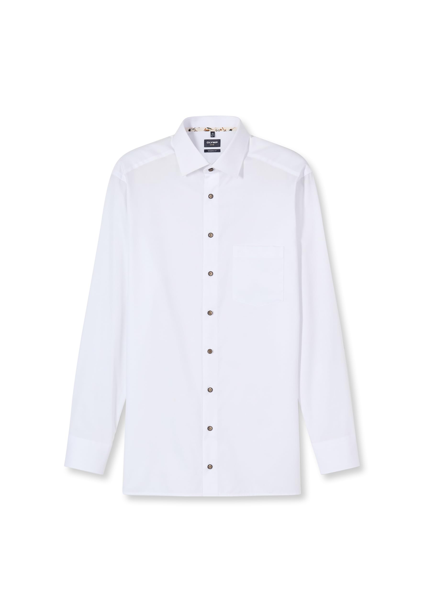 OLYMP Herren Oberhemd Langarm 123584,Twill,Modern Fit 20,New Kent