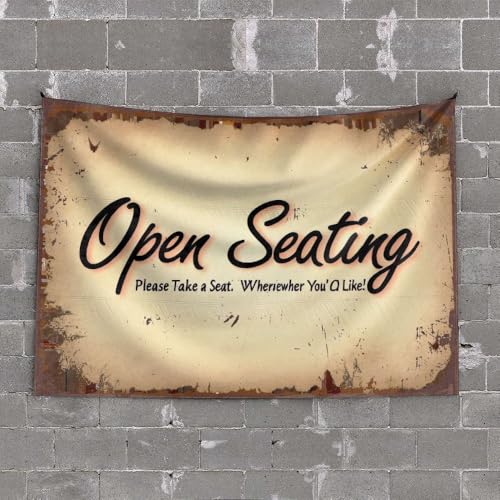 Sport-Bar-Dekoration, offene Sitzgelegenheit, nehmen Sie jeden Platz ein. Wandteppich, Heimdekoration, für Herren, Schlafzimmer, Türdekoration (75 x 100 cm)