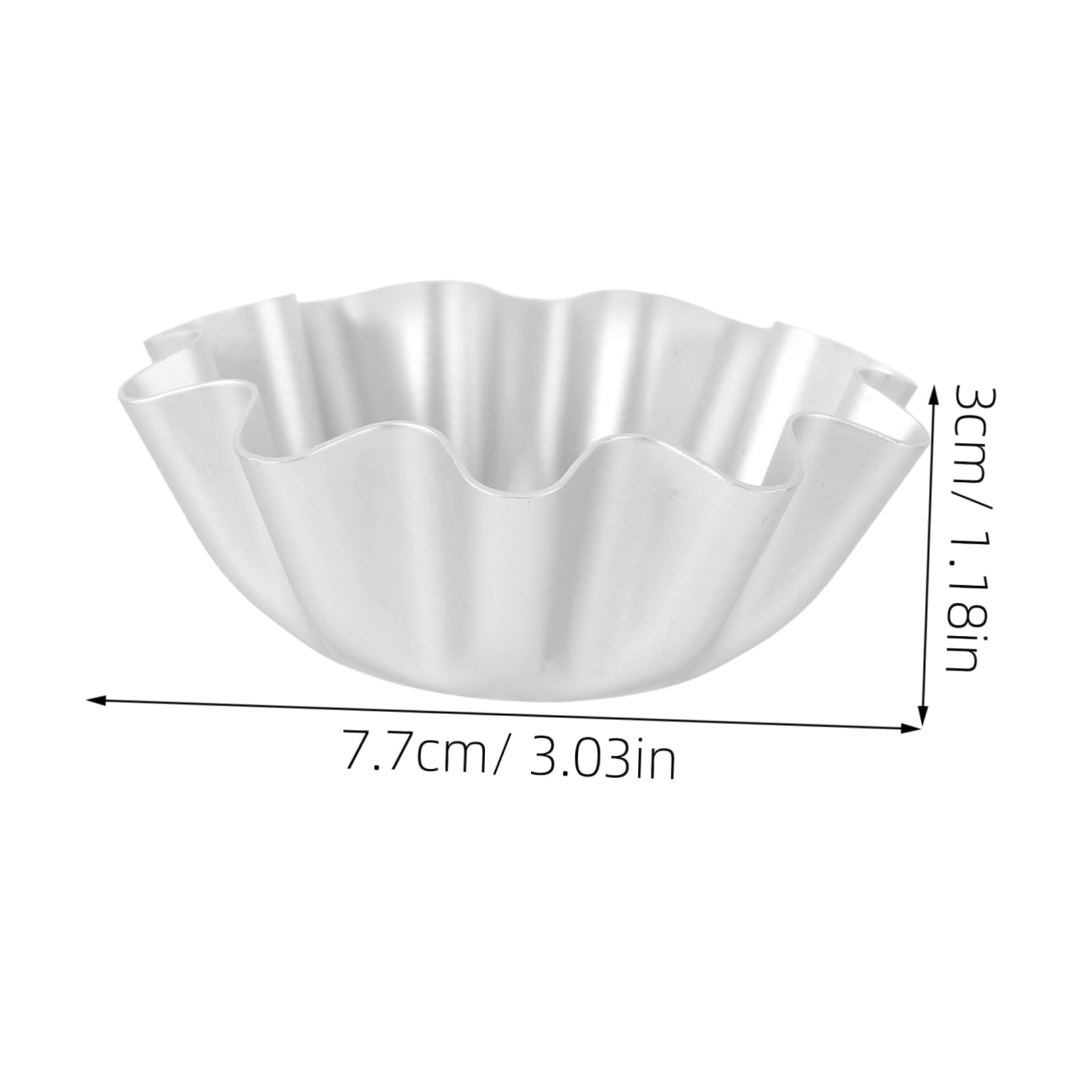 COLLBATH 6Pcs Egg Tart Non Stick Jelly Tartlet Baking Tools for Home Baking Cake Shops Design for Beautiful Tarts