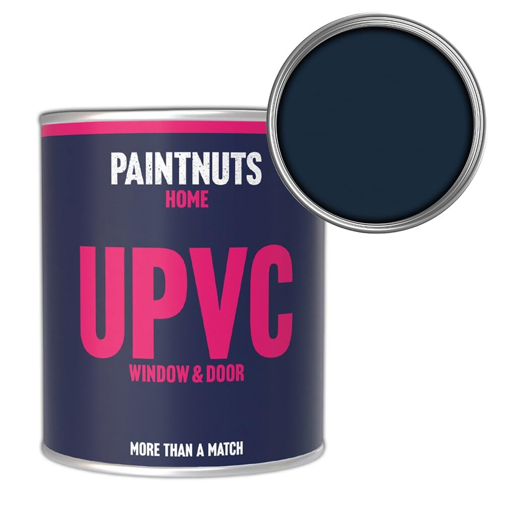 Paintnuts Upvc Window & Door Weatherproof Satin PaintSteel Blue (Ral5011)2.5L Tin from B&Q