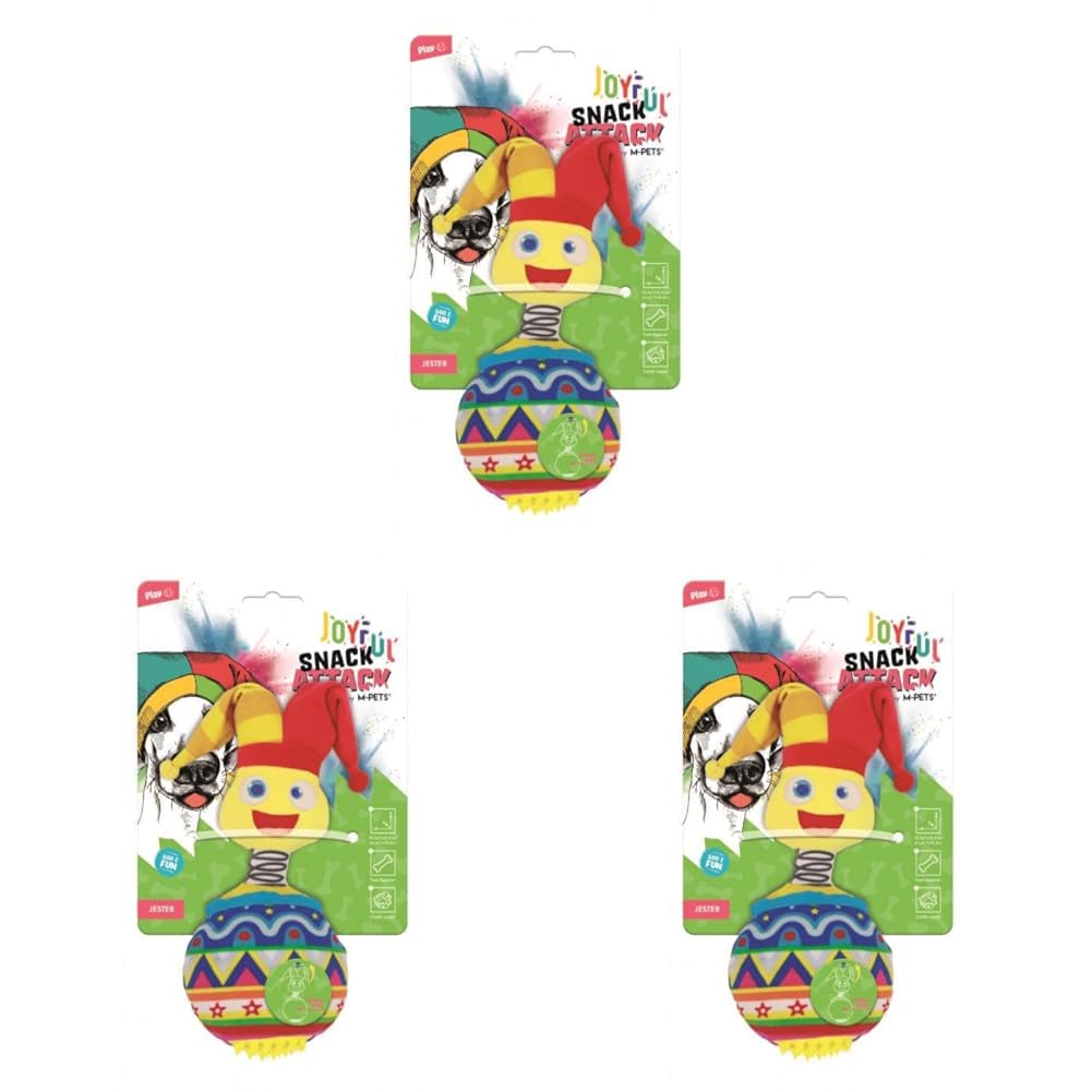 M-Pets Joyful Jester Snack Attack Köpek Oyuncağı (3 paketi)