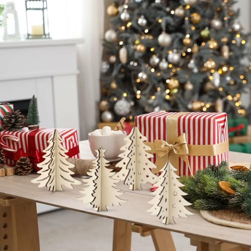 DIY-3D-Christmas-Tree-Wood-Crafts-to-Paint-for-Kids-Adults-Paintable-Unfinished-Wooden-Slices-for-Craft-Xmas-Trees-Cutouts-Ornaments-for-Painting-Decorations-24-PCS DIY 3D Christmas Tree Wood Crafts to Paint for Kids Adults Paintable Unfinished Wooden Slices for Craft Xmas Trees Cutouts Ornaments for Painting Decorations 24 PCS