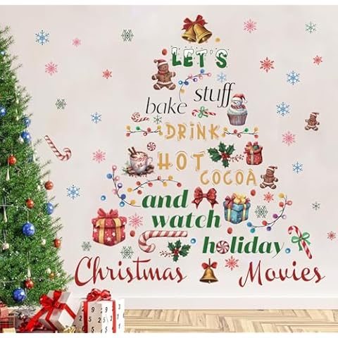 TOARTi Merry Christmas Wall Stickers Cover
